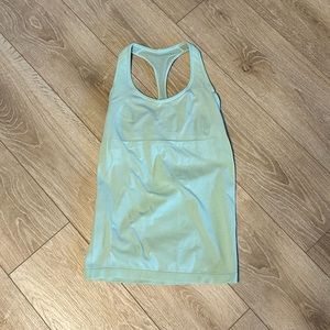 Mint green lululemon tank top